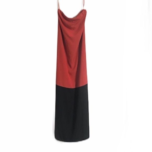 Loft Strapless Color Block Dress w/ Shelf Bra - Picture 2 of 6